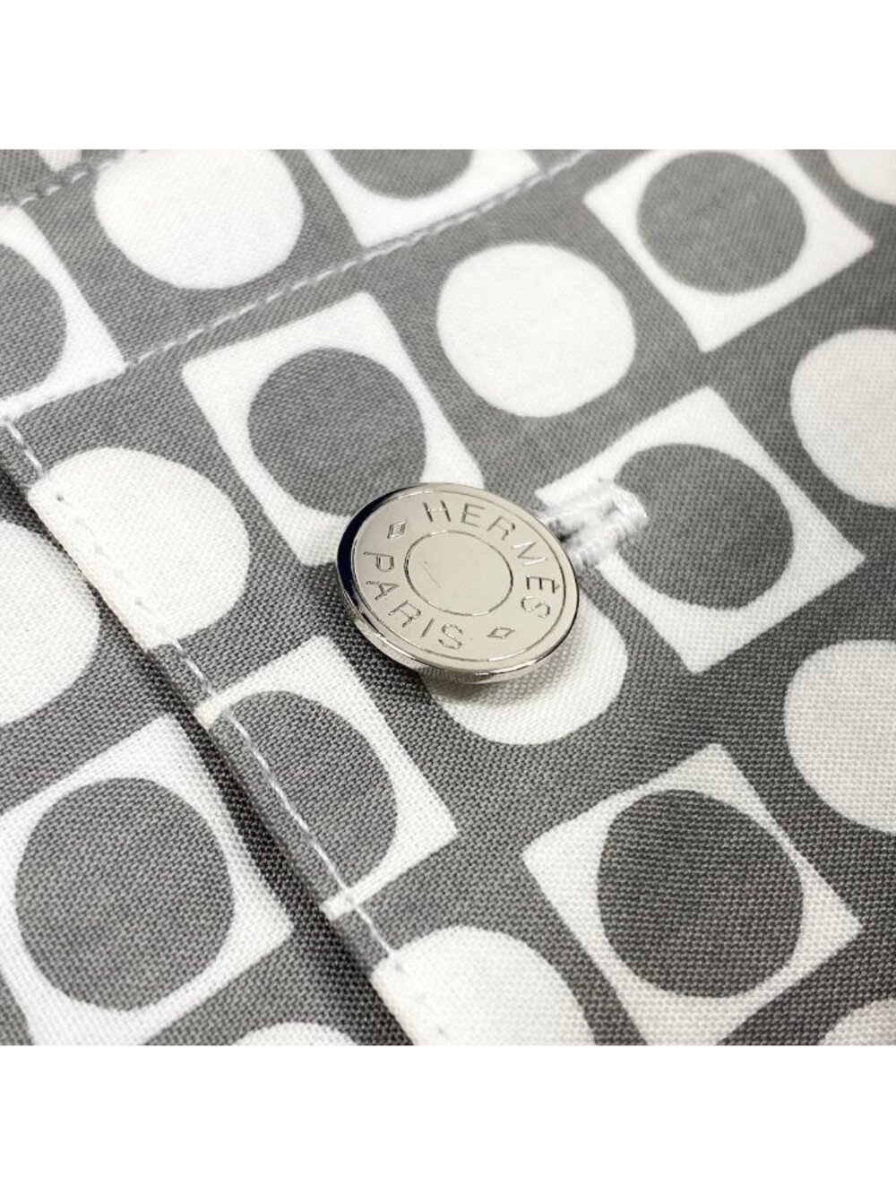 Hermes Long Sleeve Down Jacket Button Shirt Cotton Series All Over Pattern 41 - Picture 6 of 9